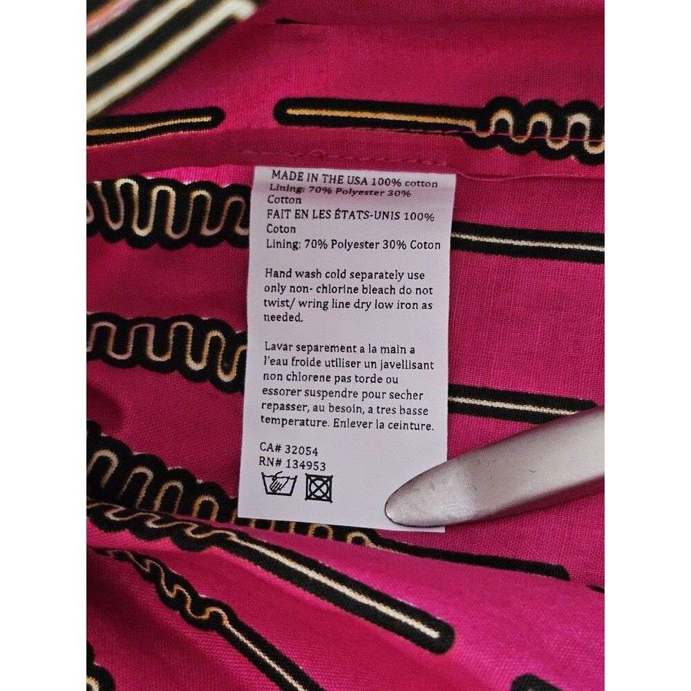 Boxing Kitten Urban Outfitters Size 6 Bustier Dress Pink Yellow African Print - Picture 5 of 8